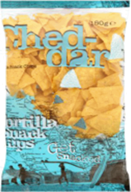 Tortilla Chips ar siera garšu ideāli kā uzkoda pie alus vai kokteiļiem Iepak. 6 x 800 g