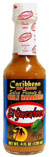 Salsa Habanera Caribena Yucateco Iepak. 24 x 120 ml